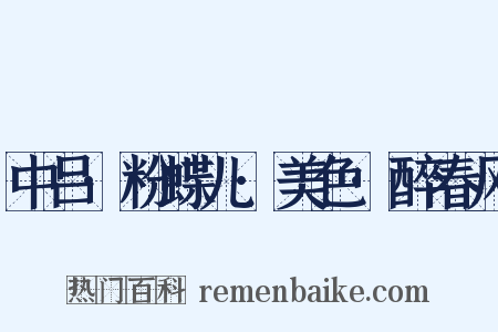 中吕·粉蝶儿·美色·醉春风是什么意思的图片